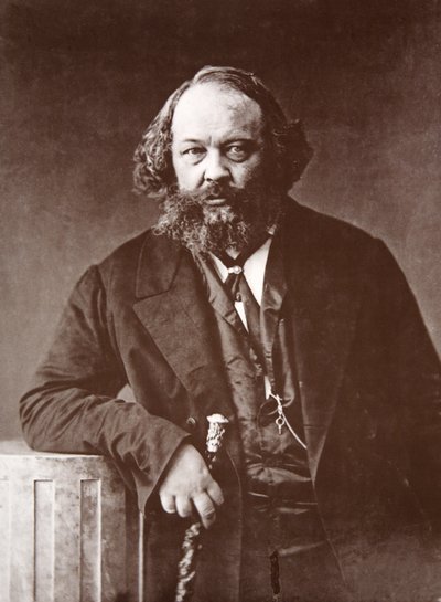 Mikhail Alexandrovitch Bakounine, c.1865 door Nadar